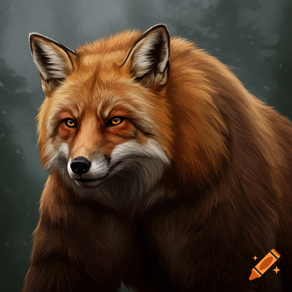 A fox-bear hybrid.