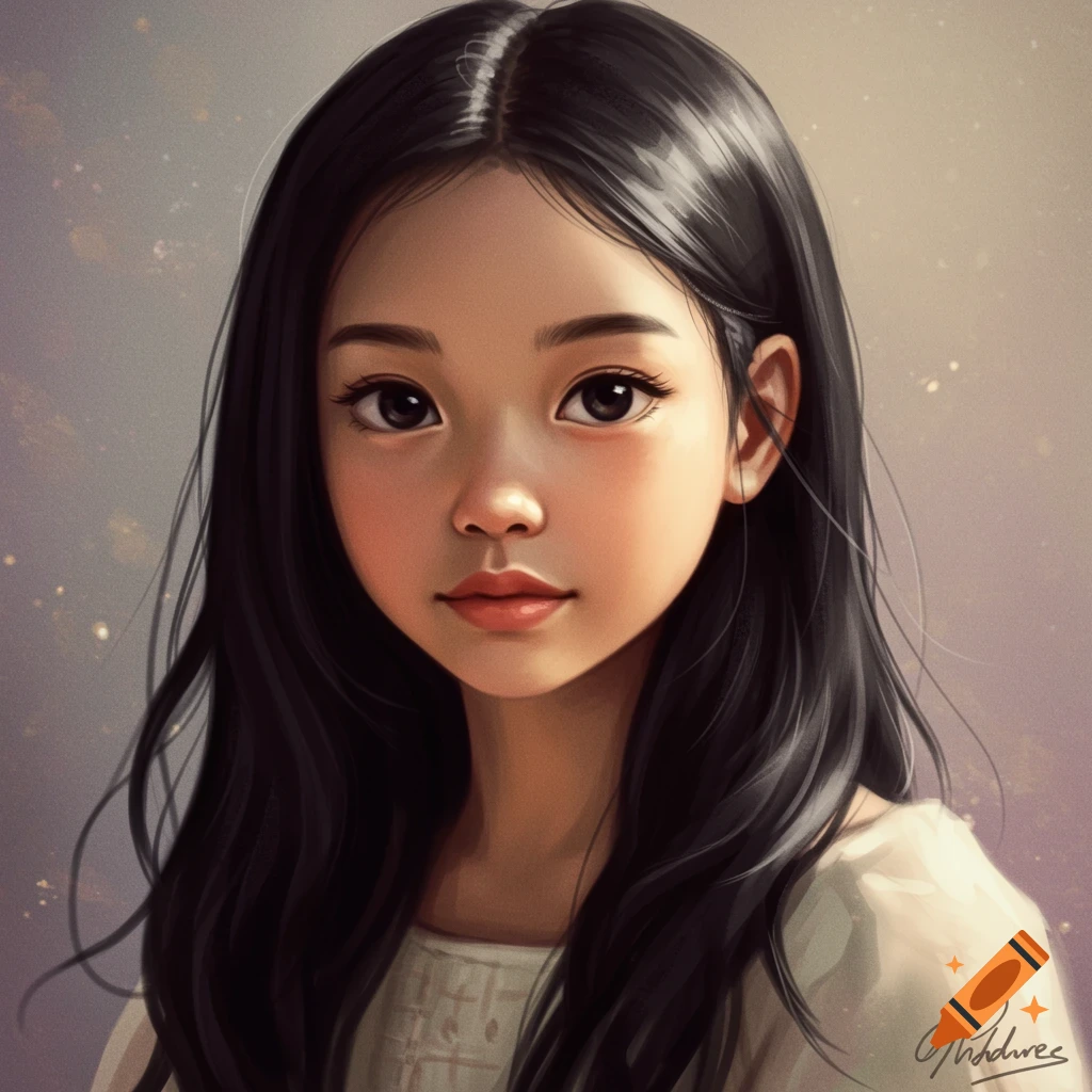 Portrait of a young Filipino girl