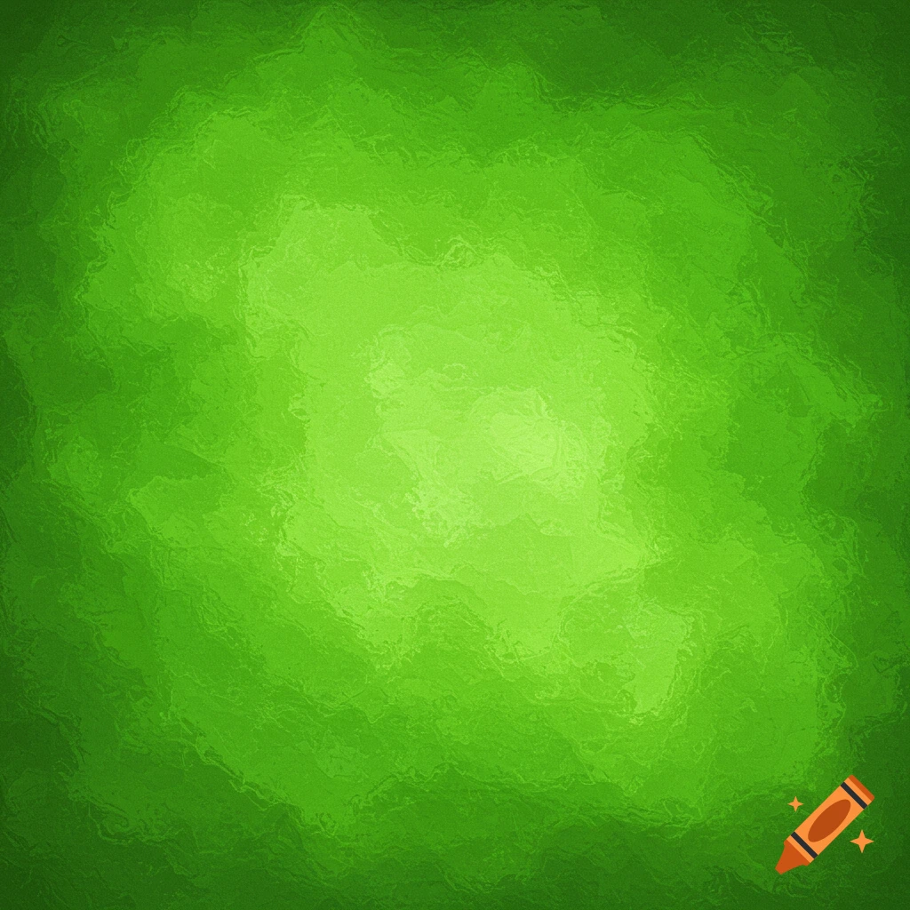 A textured green background with a bright center.