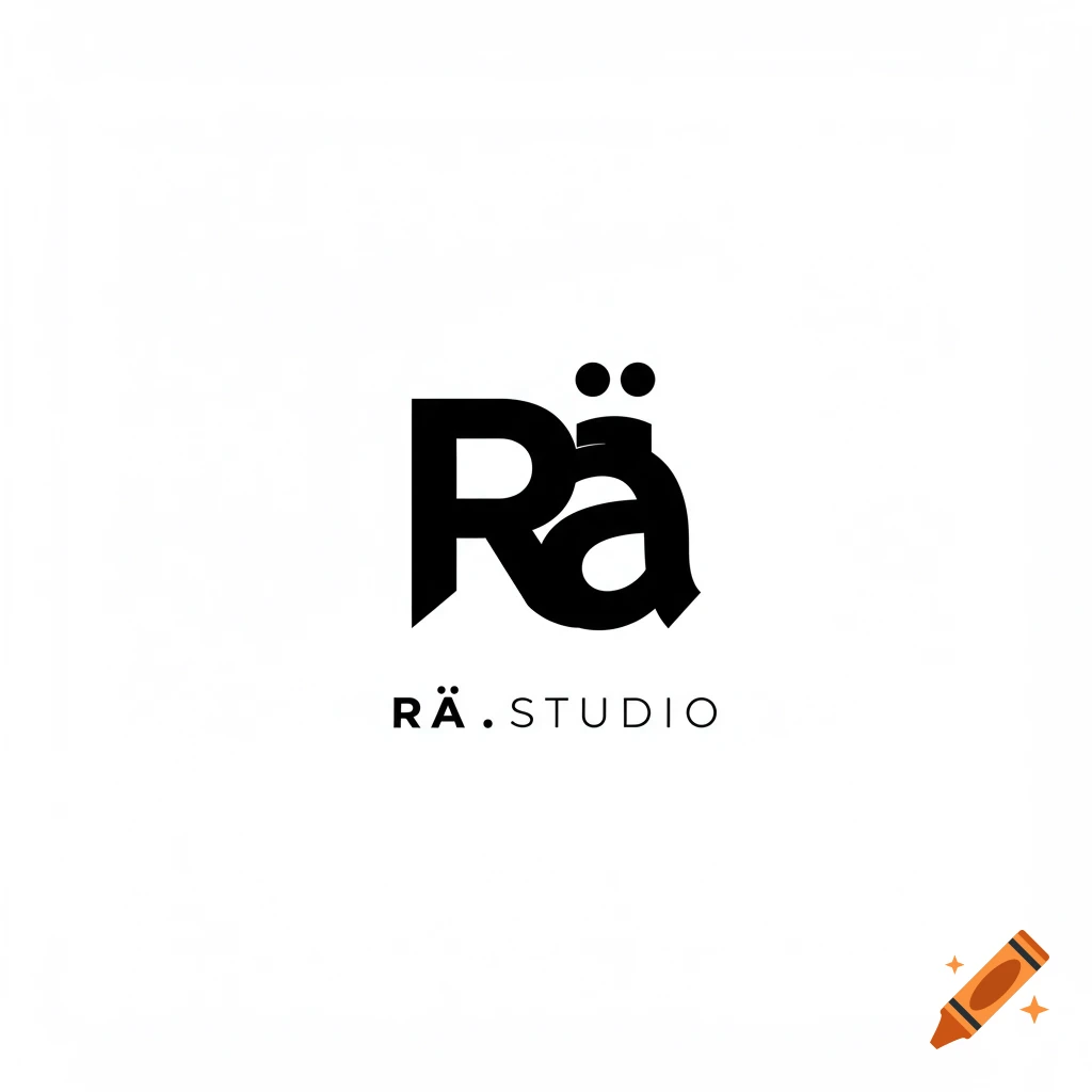 Black minimalist logo with 'Rä' above 'RÄ.STUDIO' on white.