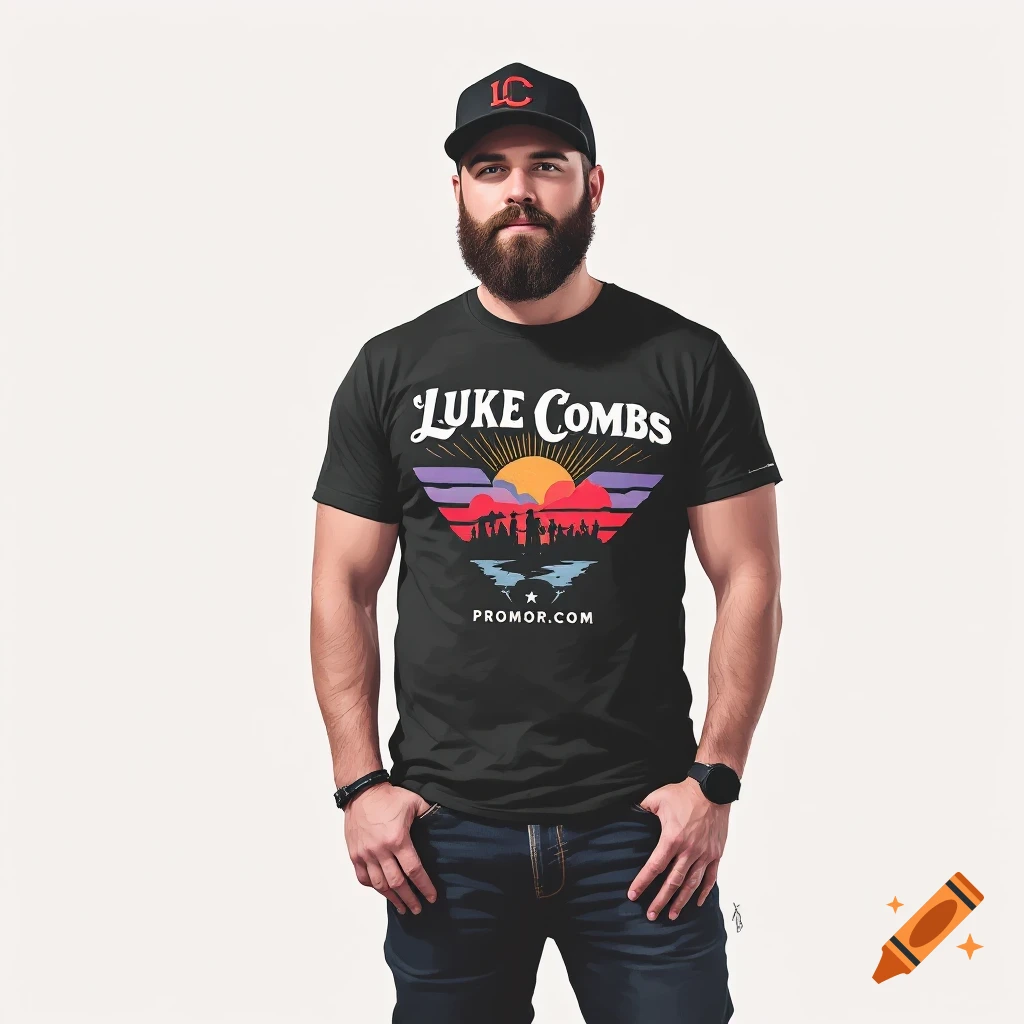 Luke Combs T-shirt logo as a promposal on Craiyon