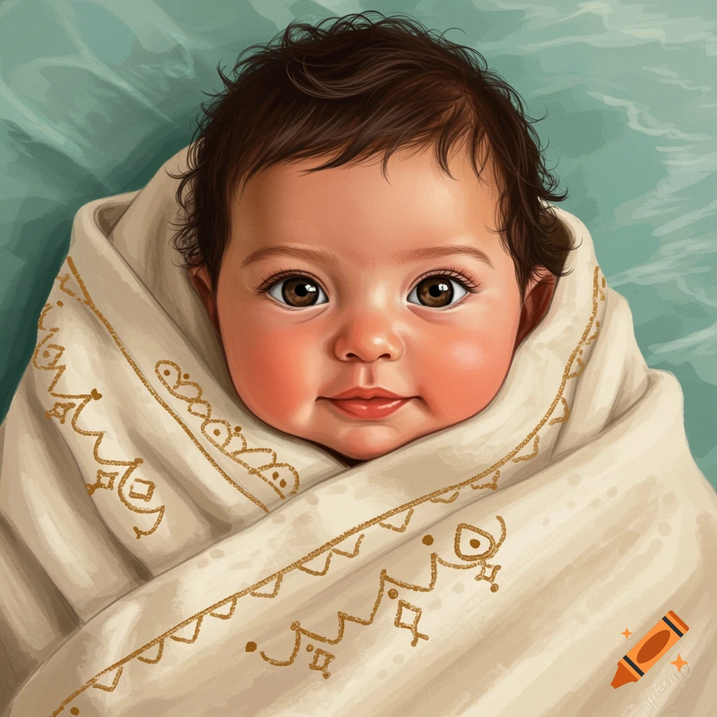 Watercolor Illustration Of A Baby Boy In A White And Gold Charro Outfit watercolor-illustration-of-a-baby-boy-in-a-white-and-gold-charro-outfit