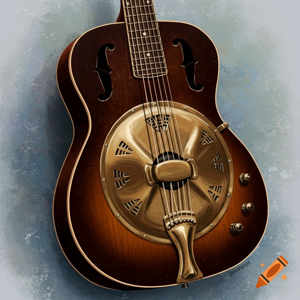 Vintage resonator guitar