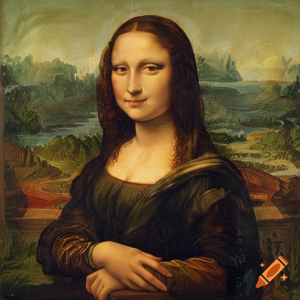 Portrait painting of the Mona Lisa