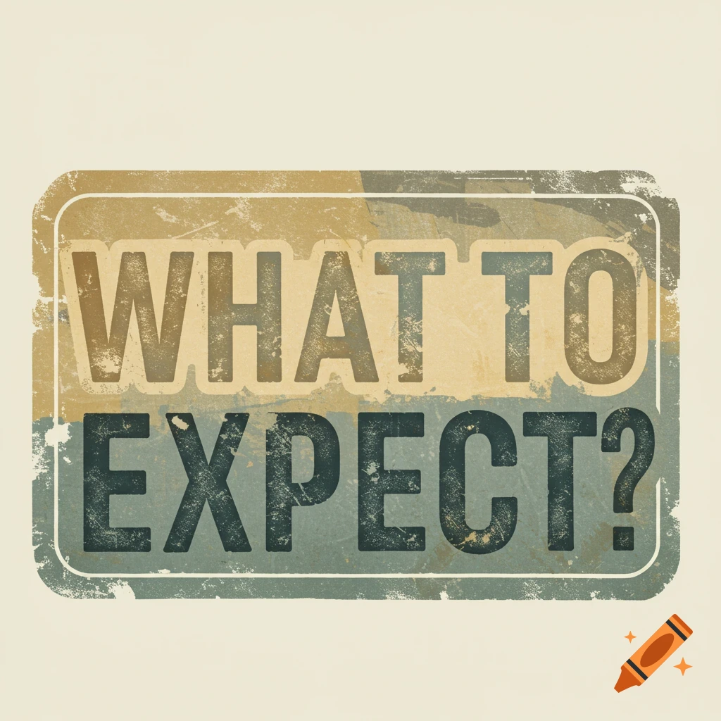 Grunge style sign with the text WHAT TO EXPECT?