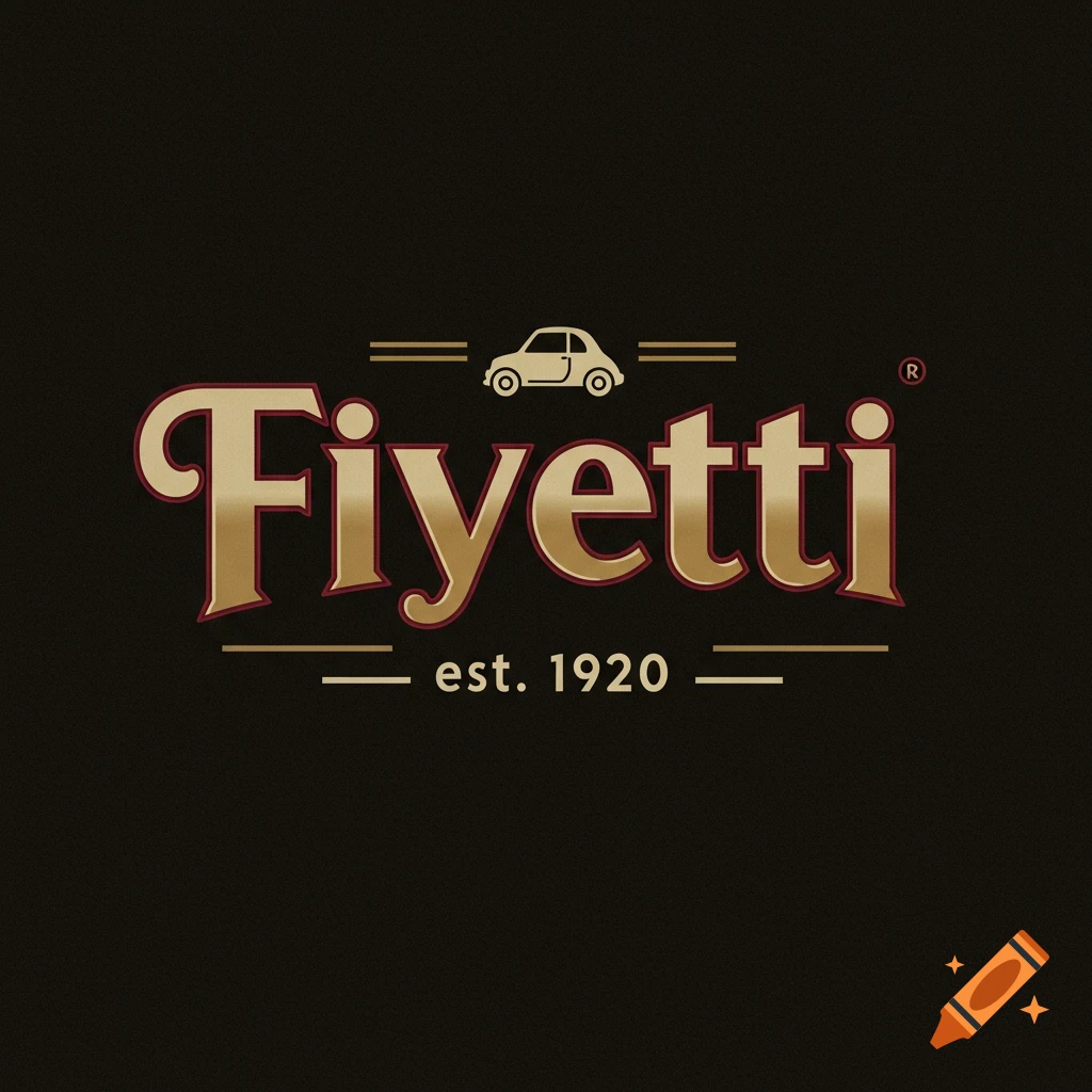 A logo for 'Fiyetti est. 1920' featuring the company name in large gold serif text, a small gold car icon above it, and 'est. 1920' below, all on a dark background.