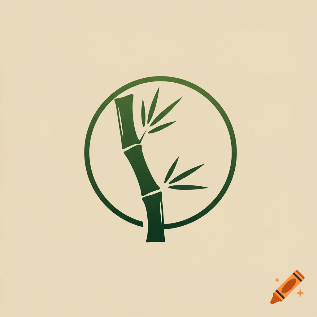 A green graphic logo of a bamboo stalk and leaves inside a circle on a light background.