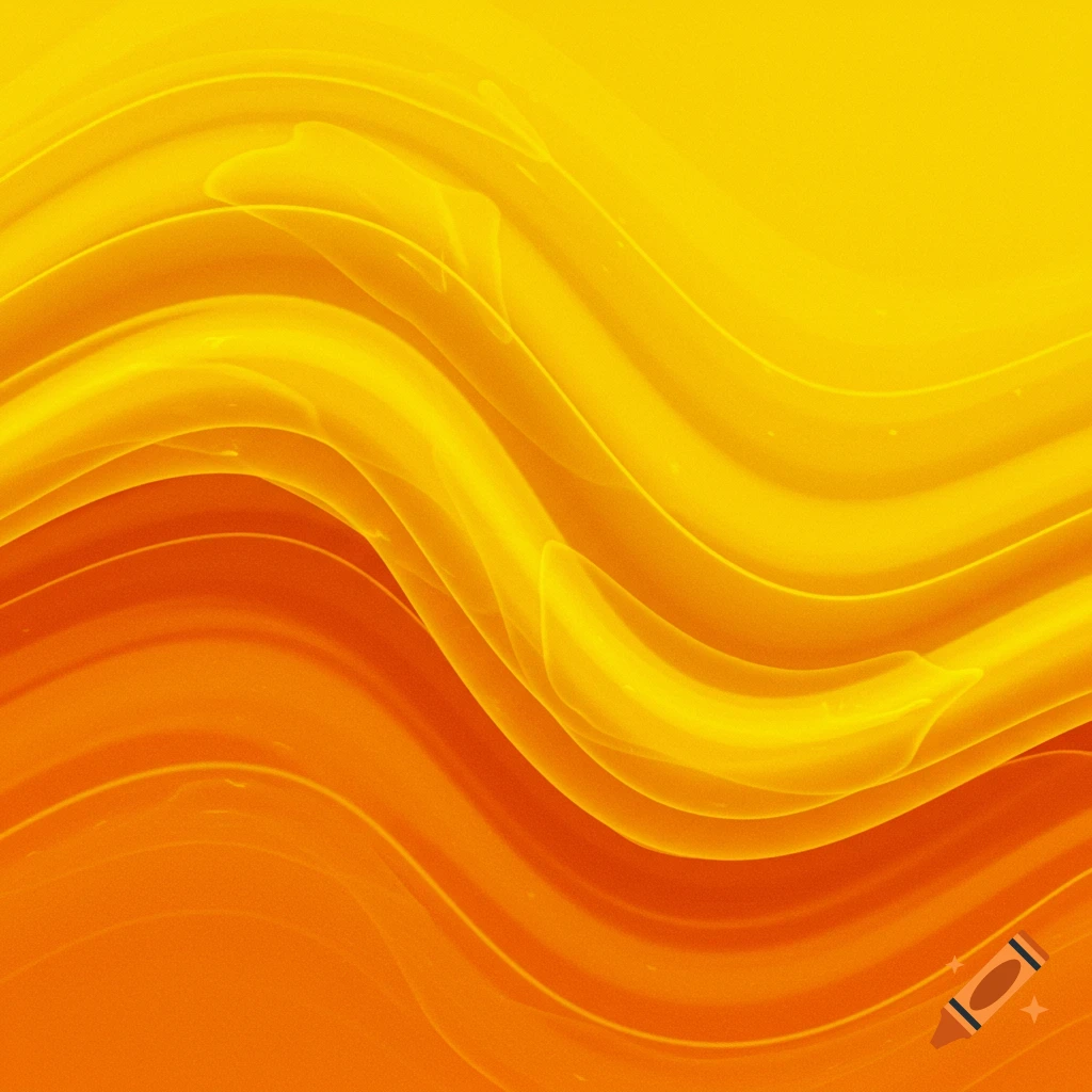Abstract background with wavy lines of yellow and orange.