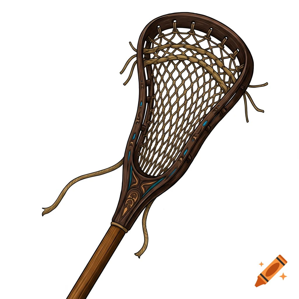 A native lacrosse stick