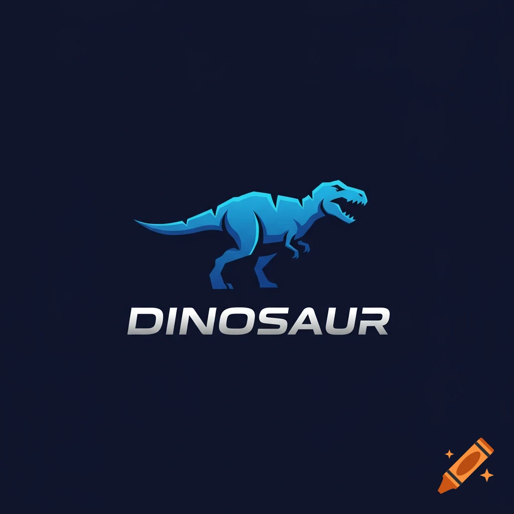 Stylized blue dinosaur logo with the word DINOSAUR below it.