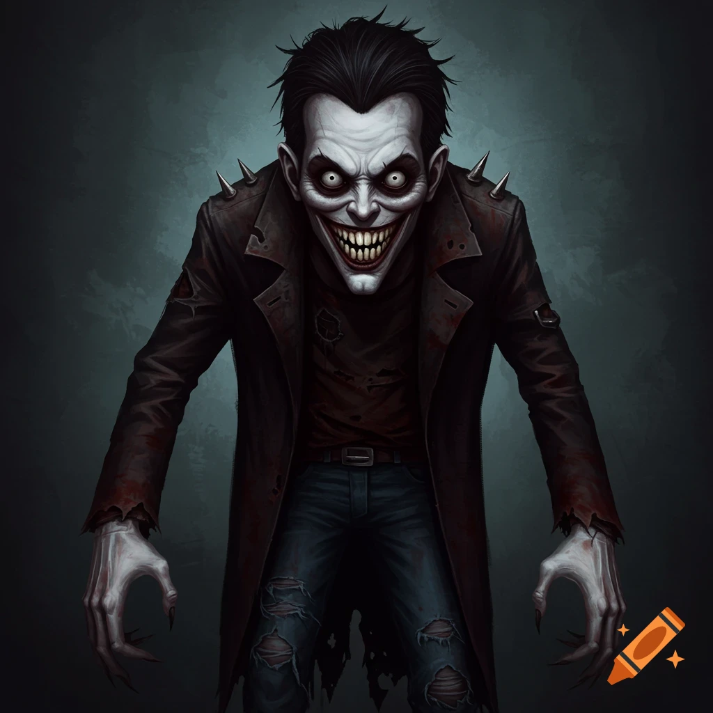 A pale, gaunt creature with sharp teeth and claws, wearing a ragged coat.