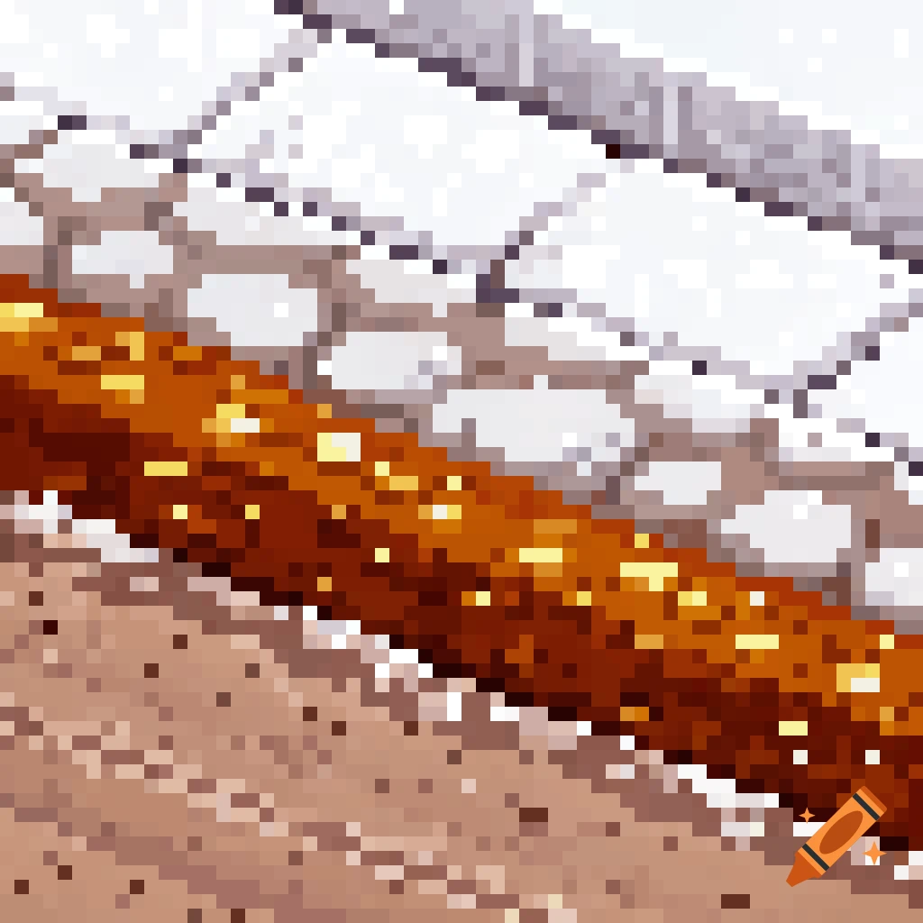 Gritty pixel art texture of dirt and stone.
