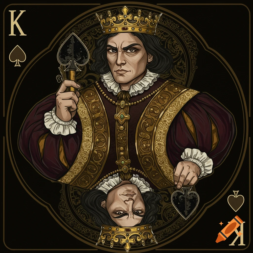 illustration of the King of Spades playing card