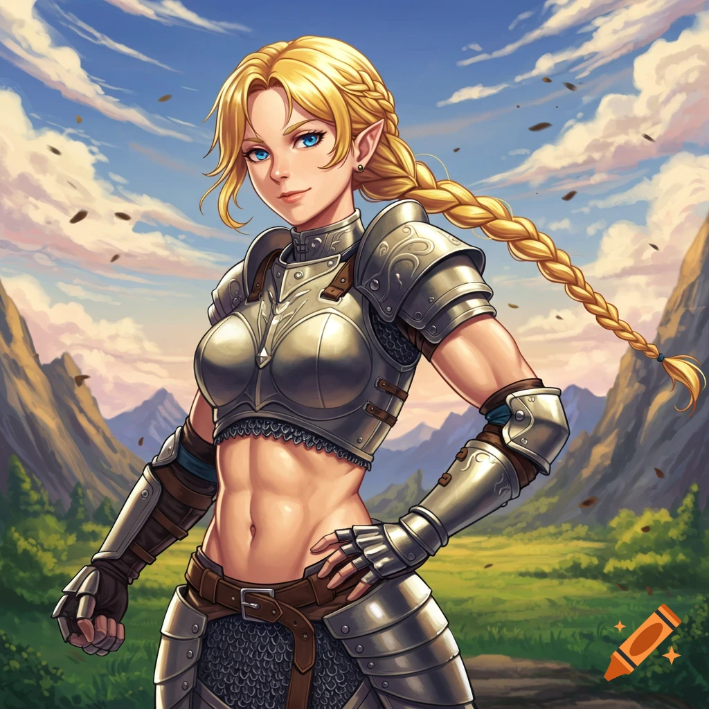 Chainmail Character Anime Women In Chainmail