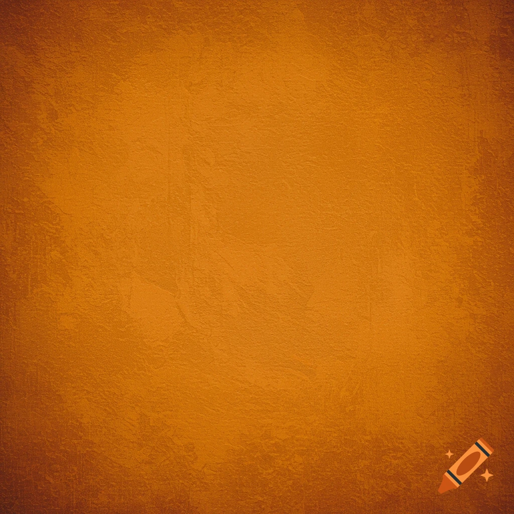 An orange textured background with dark vignette edges.