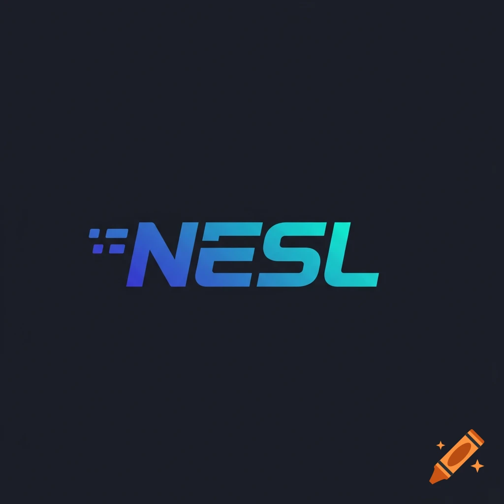 Modern logo with the text "NESL" in a blue to green gradient.