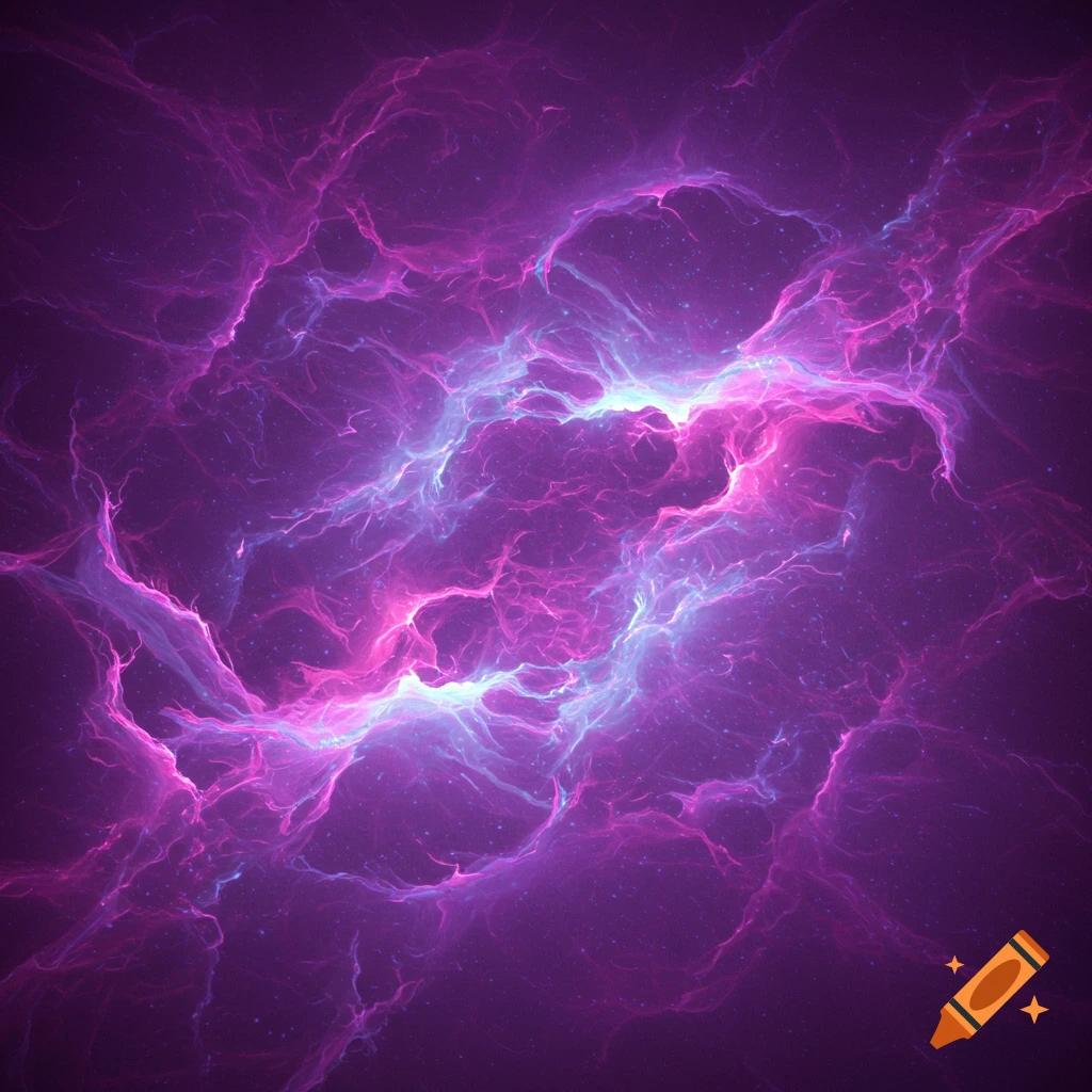 Abstract of swirling purple and blue energy