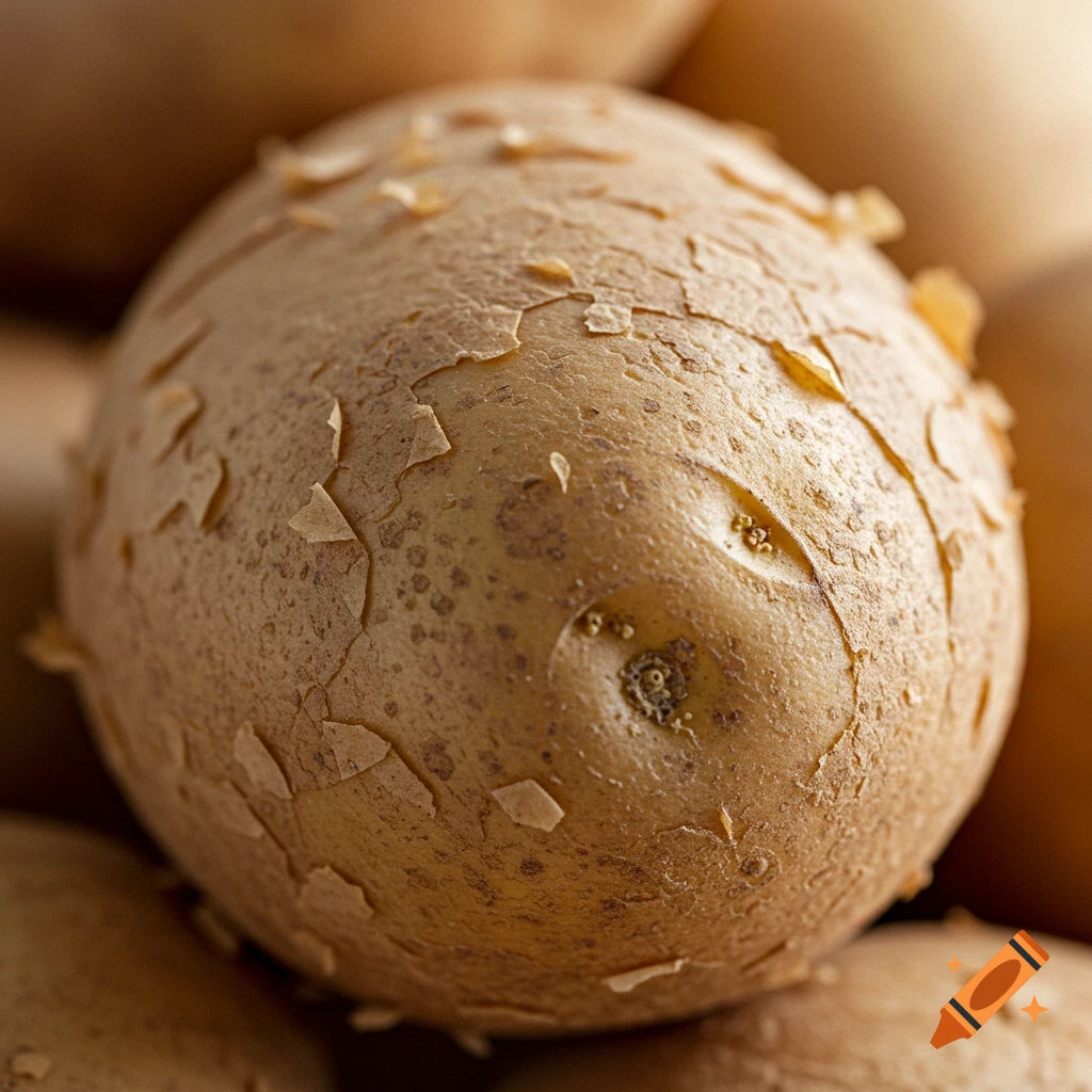 Close-up of a potato