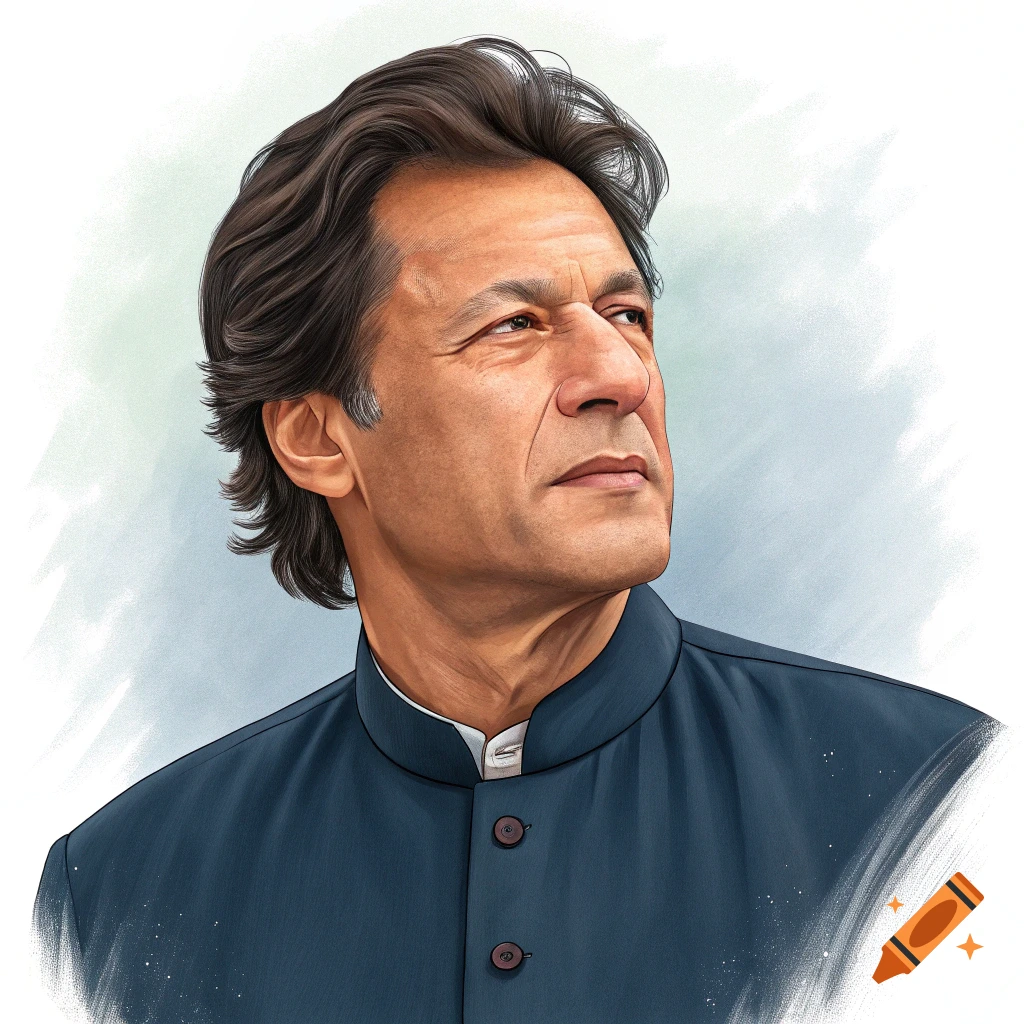 Two men resembling Indian and Pakistani leaders face each other in a ...