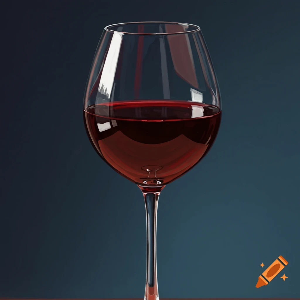 A glass of red wine