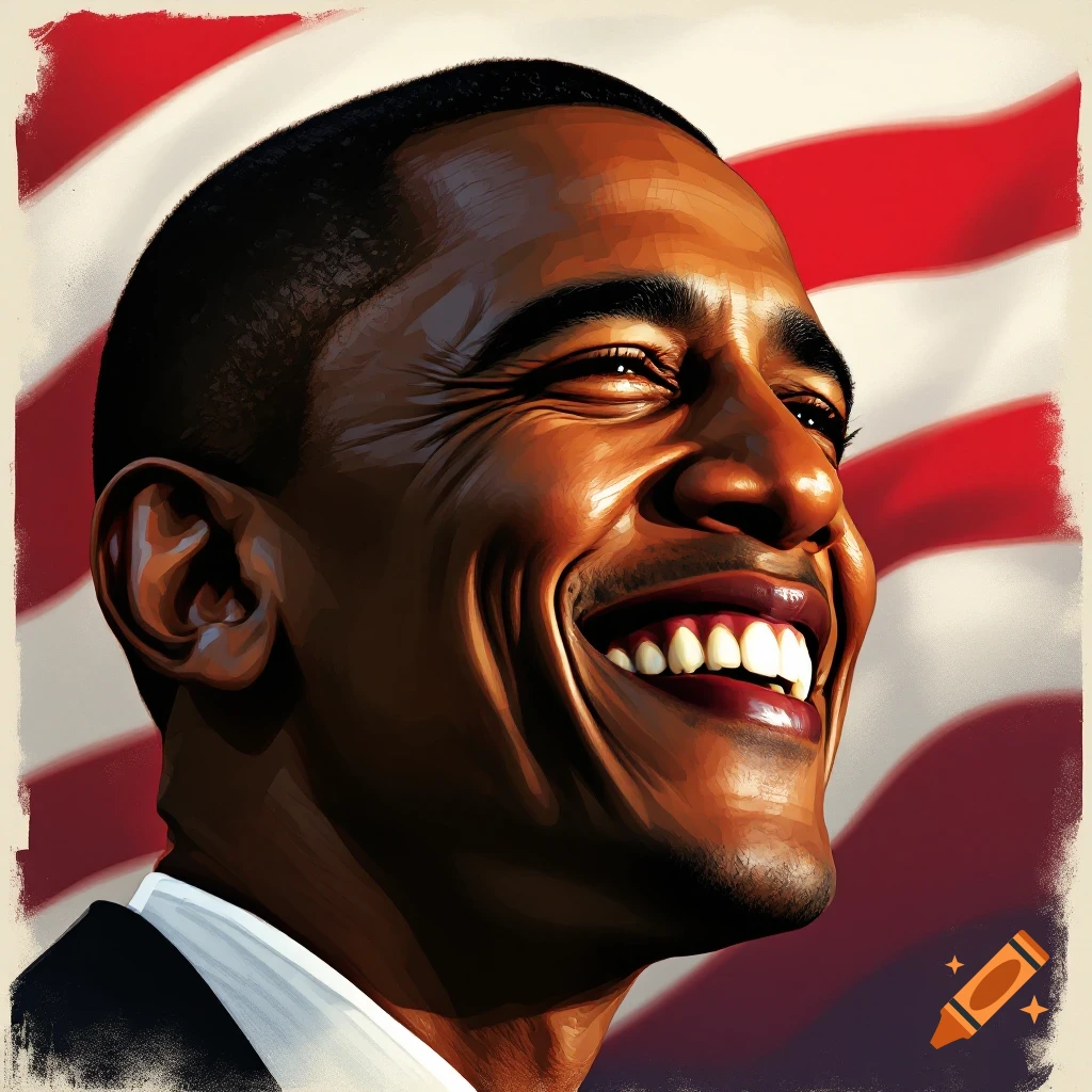 A smiling man against an American flag.