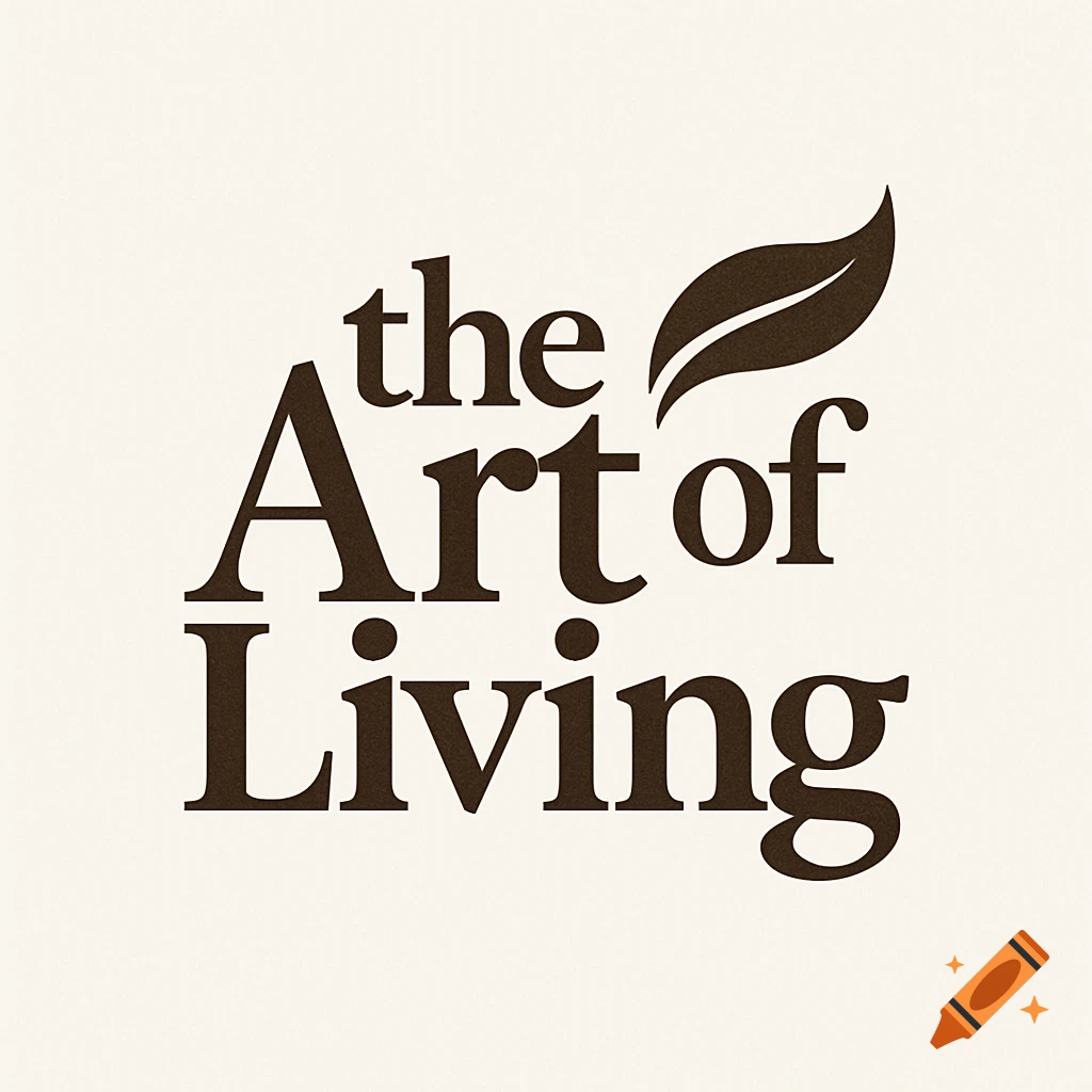 Logo with the words "the Art of Living" and a leaf design.