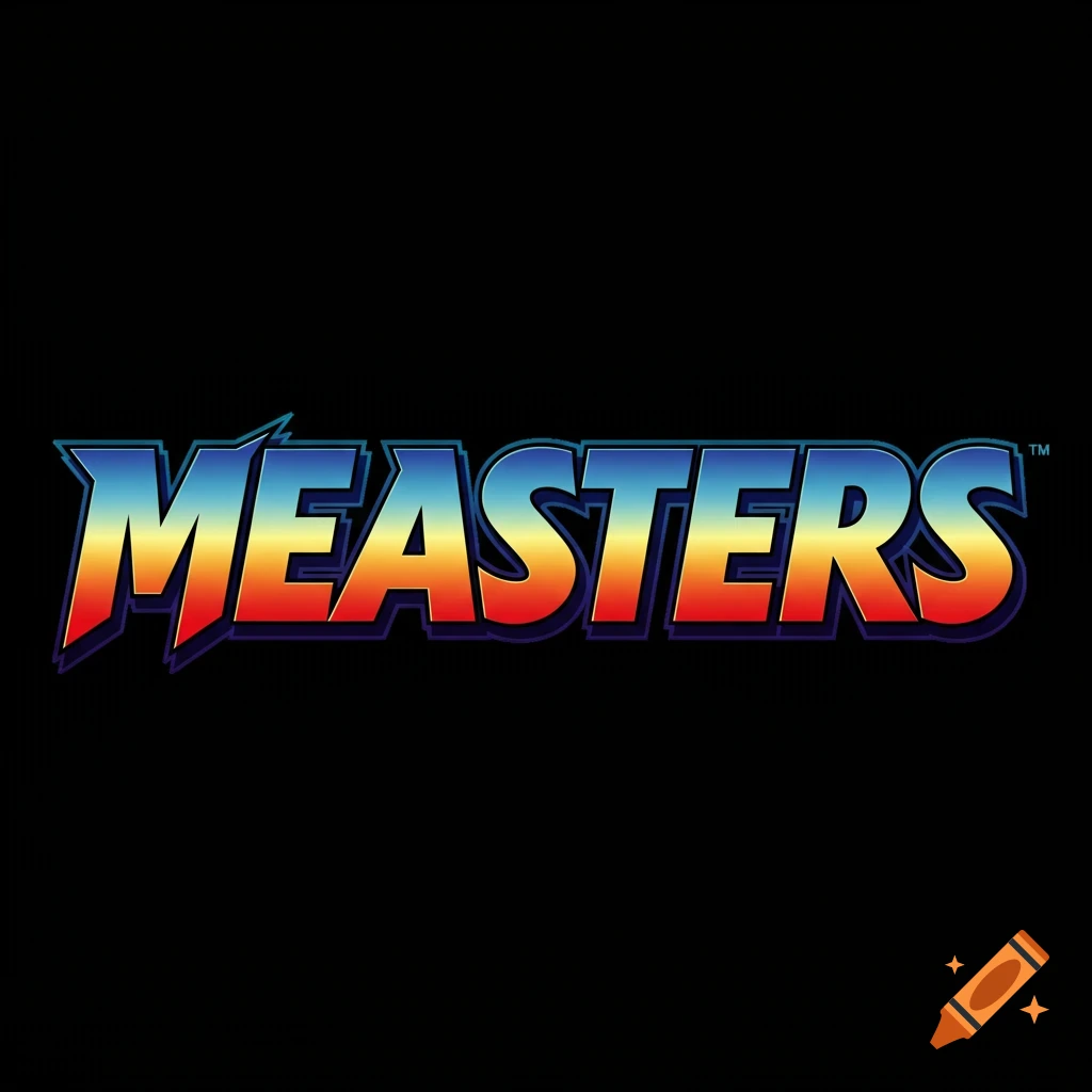 Anime style logo for the word MEASTERS