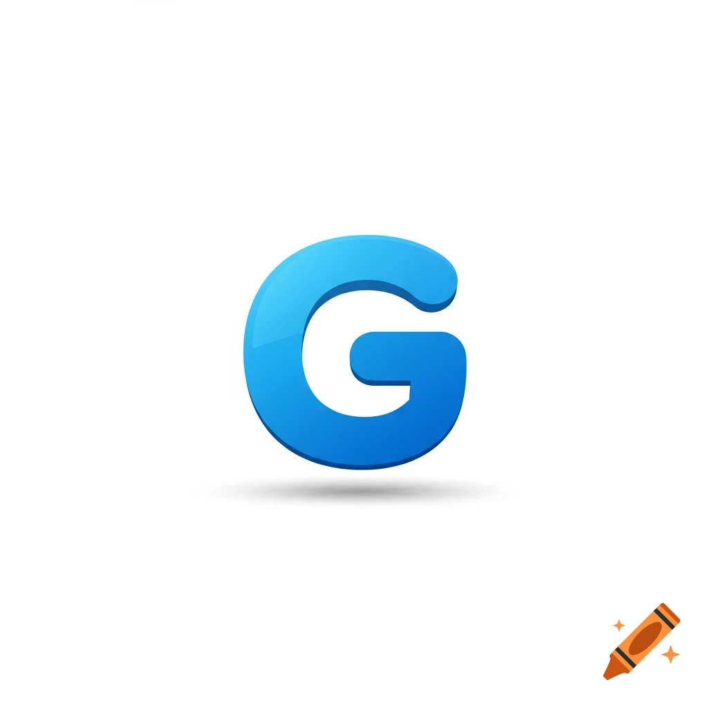 A stylized blue letter G logo.