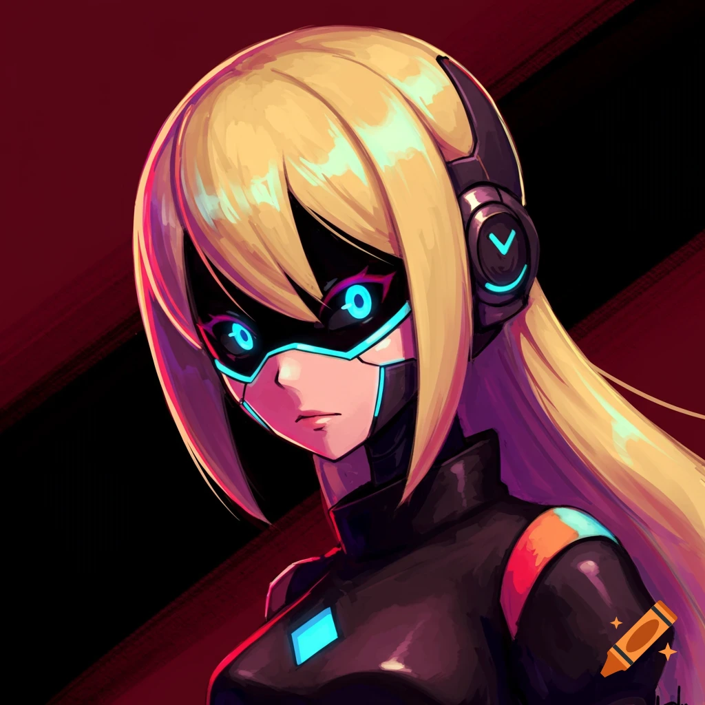 N from Murder Drones with mask and headphones