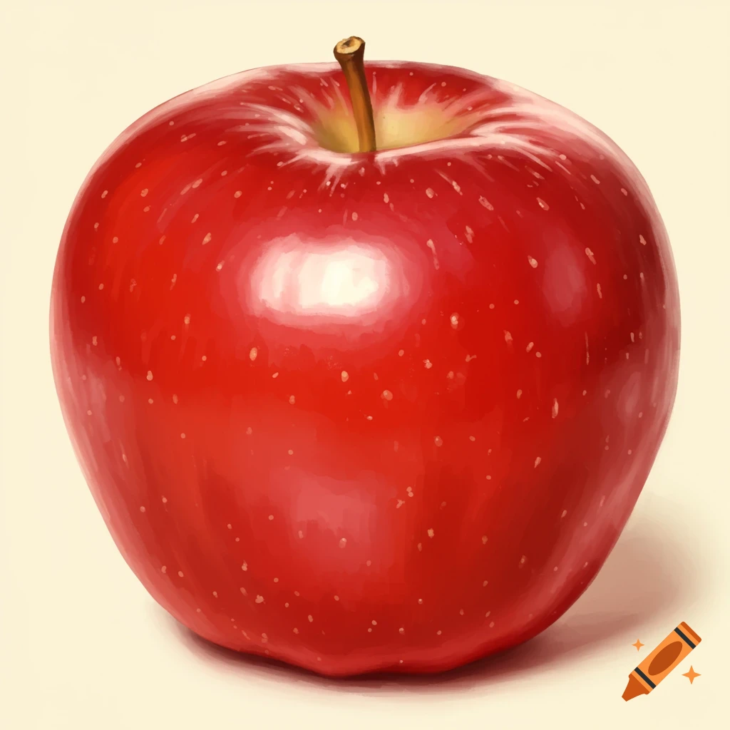 A red apple