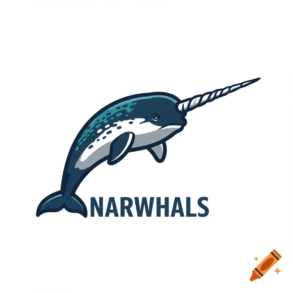 Stylized logo of a narwhal with the text "NARWHALS".