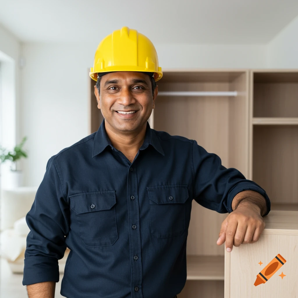 smiling-construction-worker-in-hard-hat-and-high-visibility-vest-on
