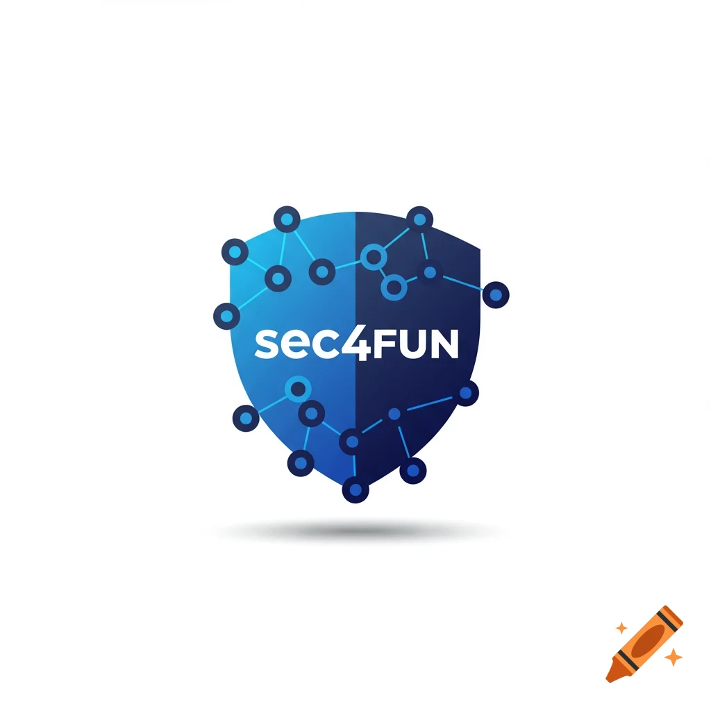 A blue shield logo with a network pattern and the text 'sec4FUN'.