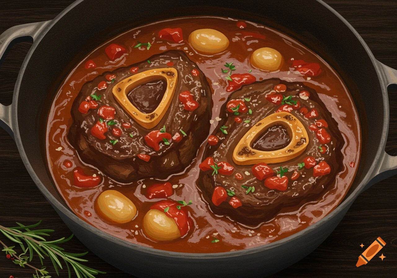 Osso Buco in a pot