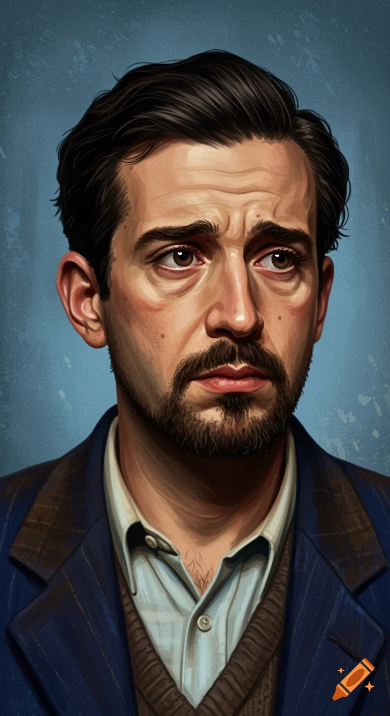 A portrait of a man with a beard in a jacket.
