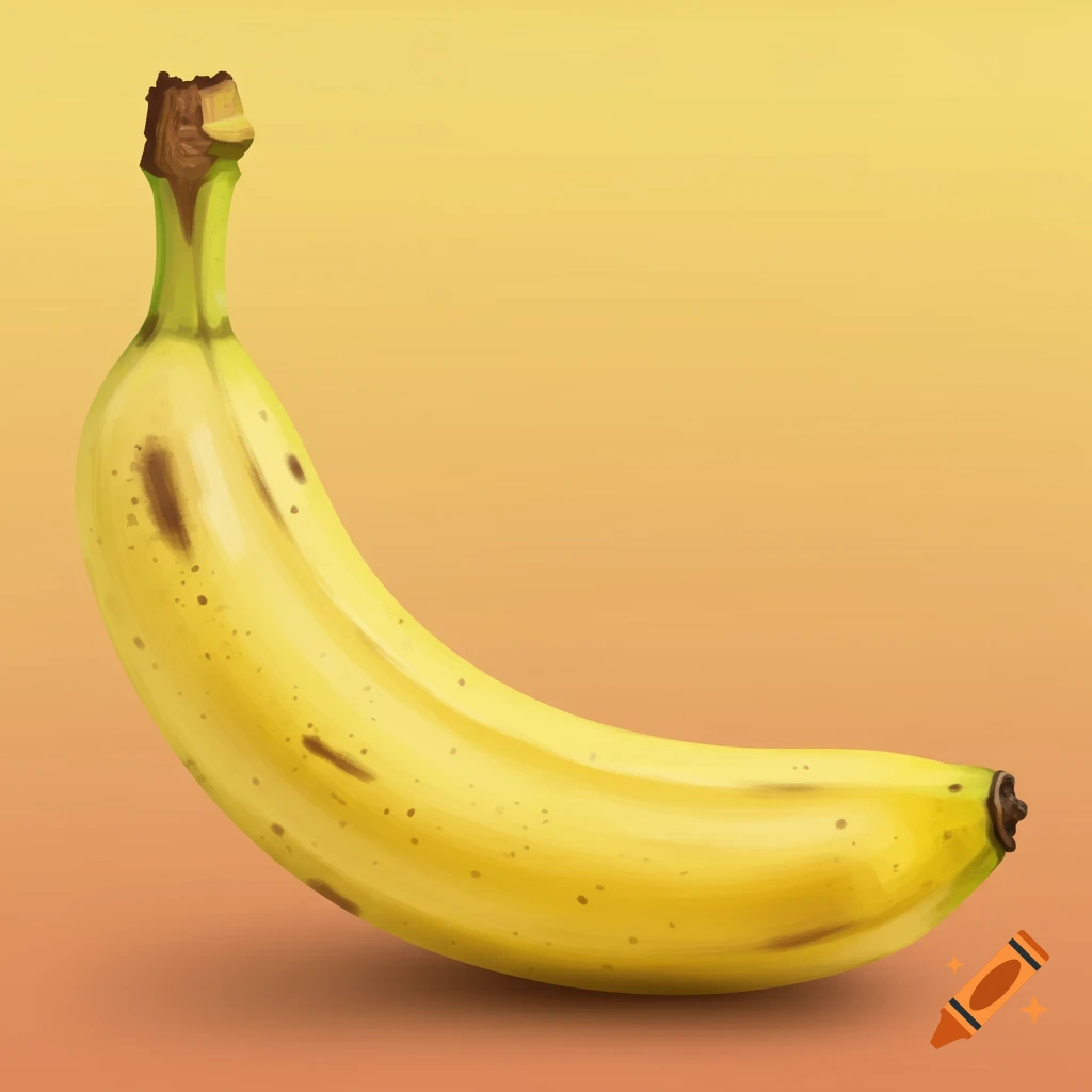 Painting of a banana