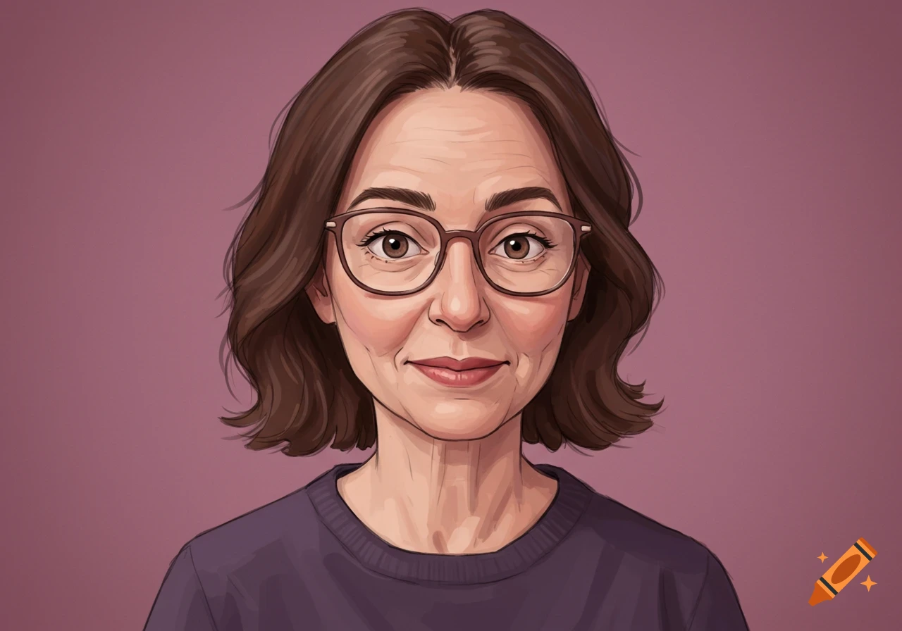 Portrait of a woman with glasses