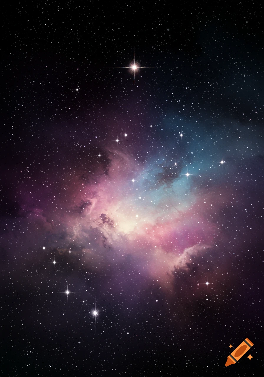 A vibrant nebula in space with many stars.