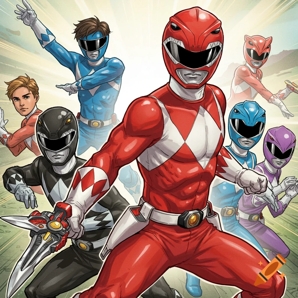 The original Mighty Morphin Power Rangers.