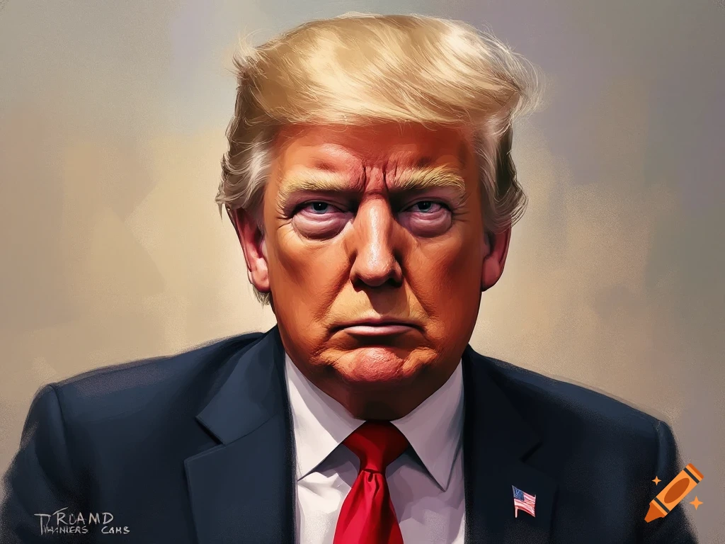 Portrait of Donald Trump