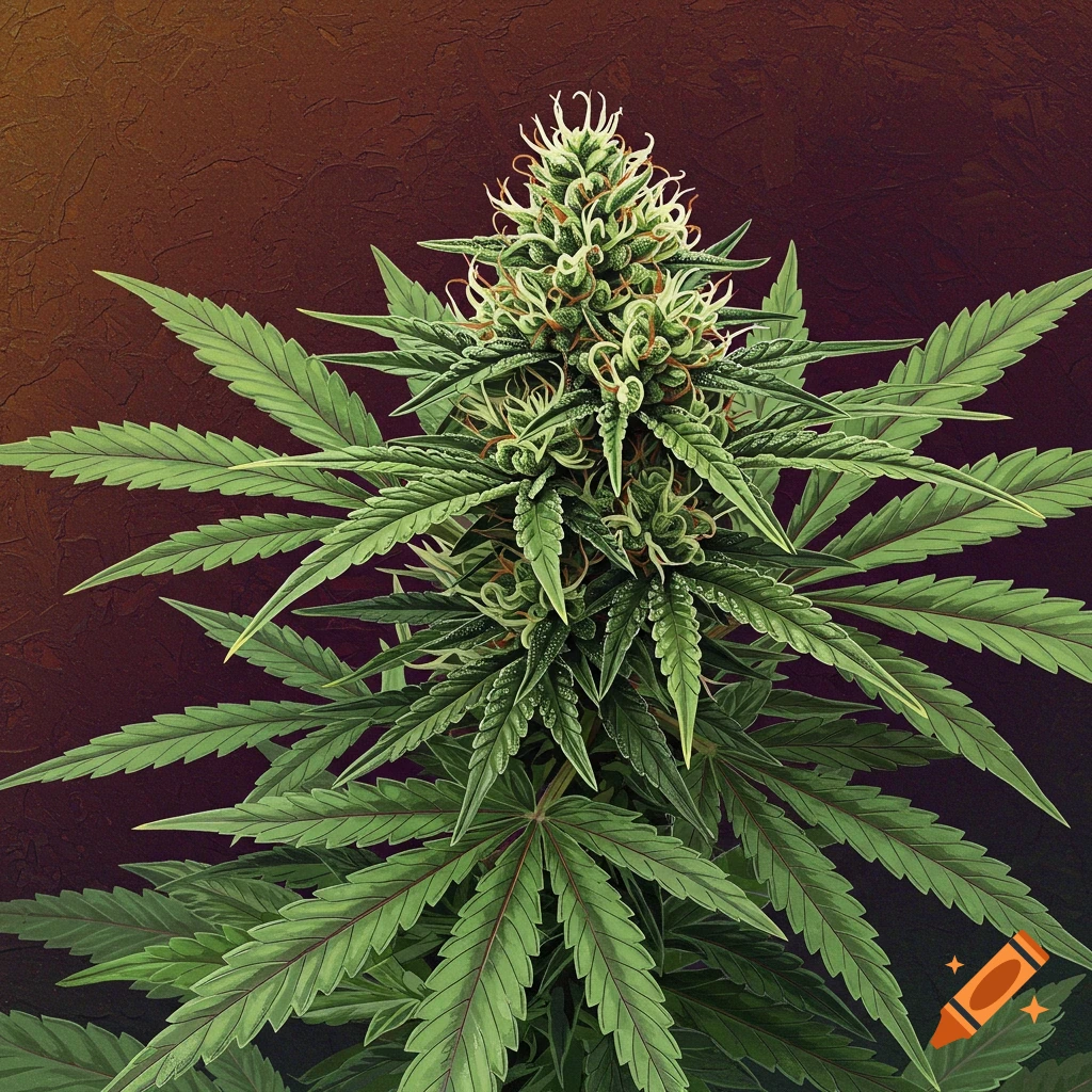 A detailed image of a cannabis plant bud.