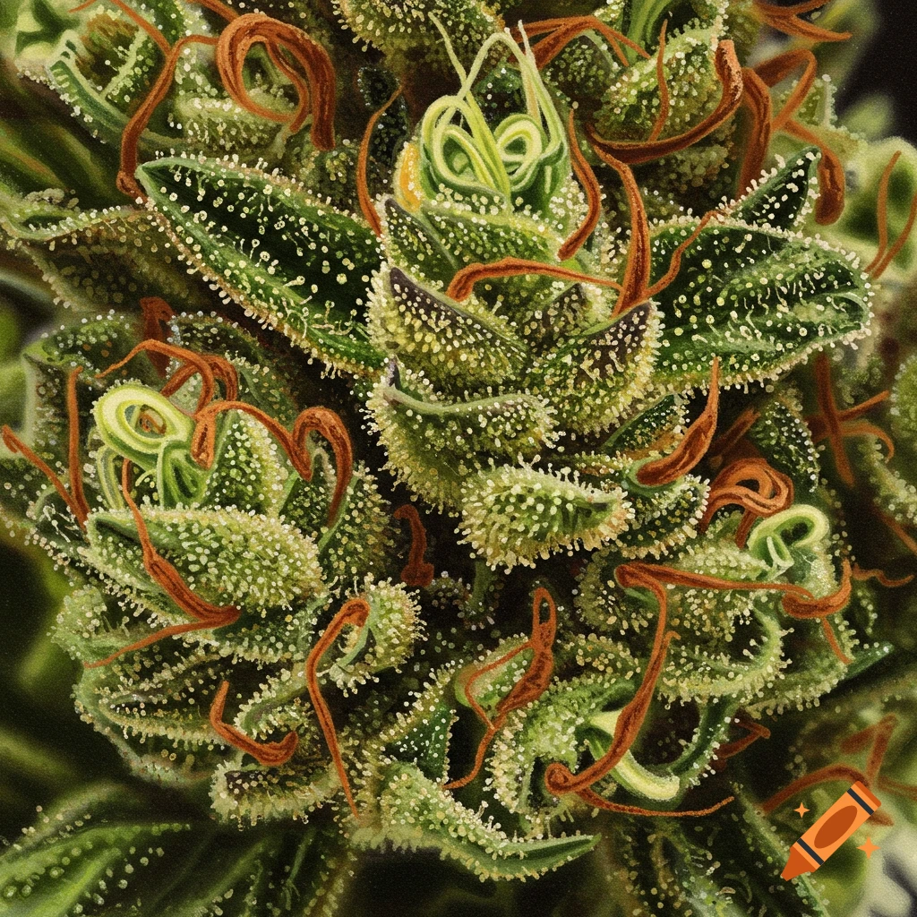 Close-up of a cannabis bud.