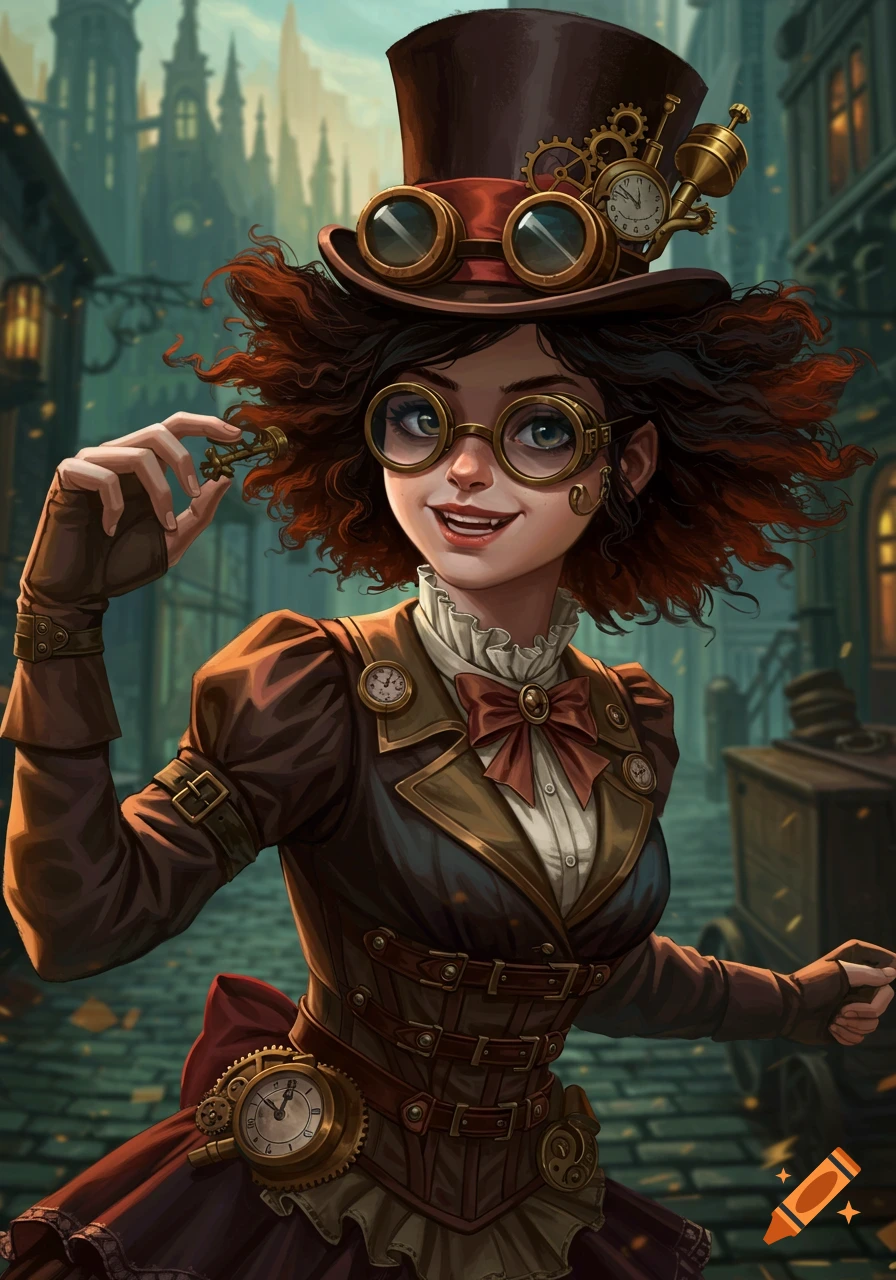 Steampunk Girl Small