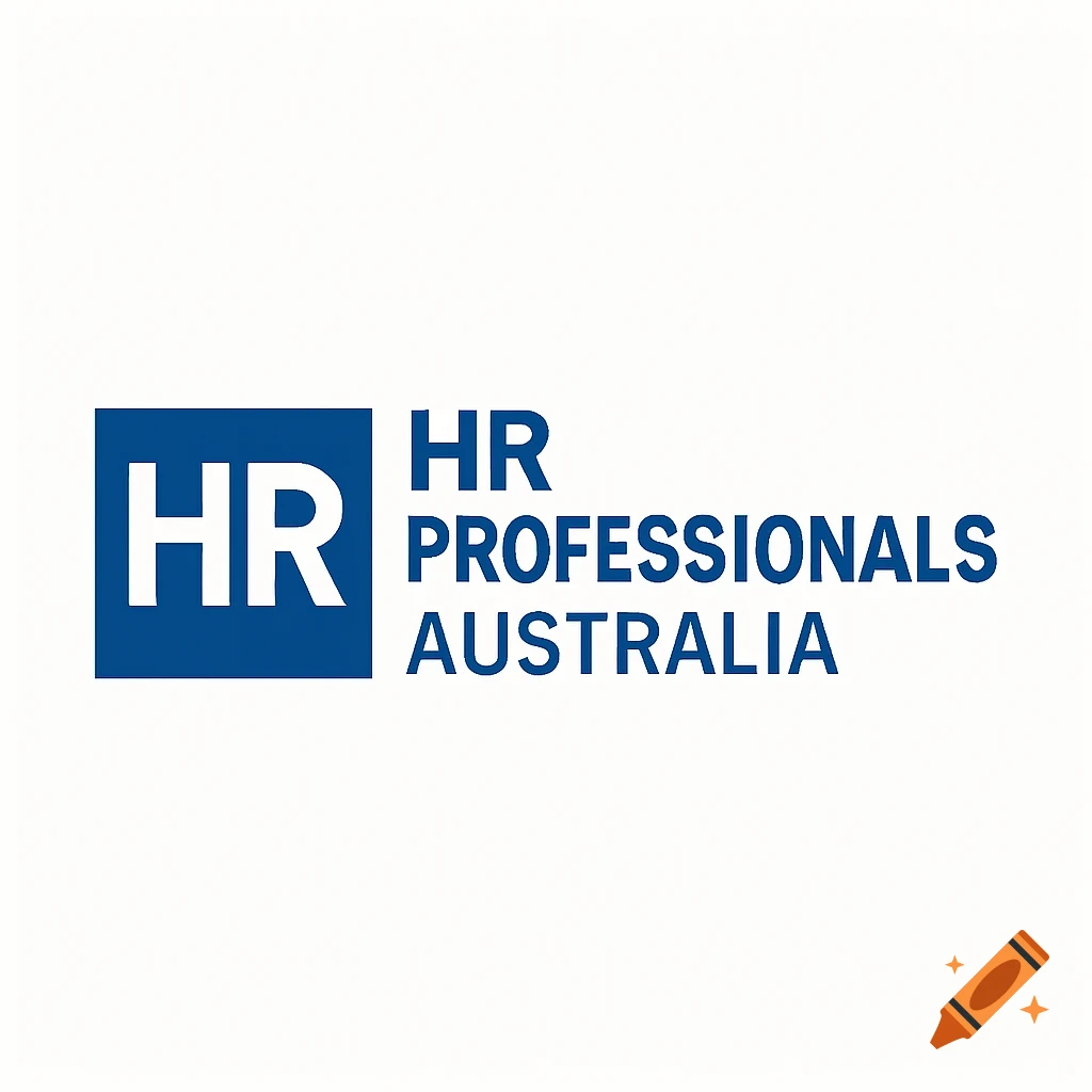 Blue and white logo with text "HR HR PROFESSIONALS AUSTRALIA".