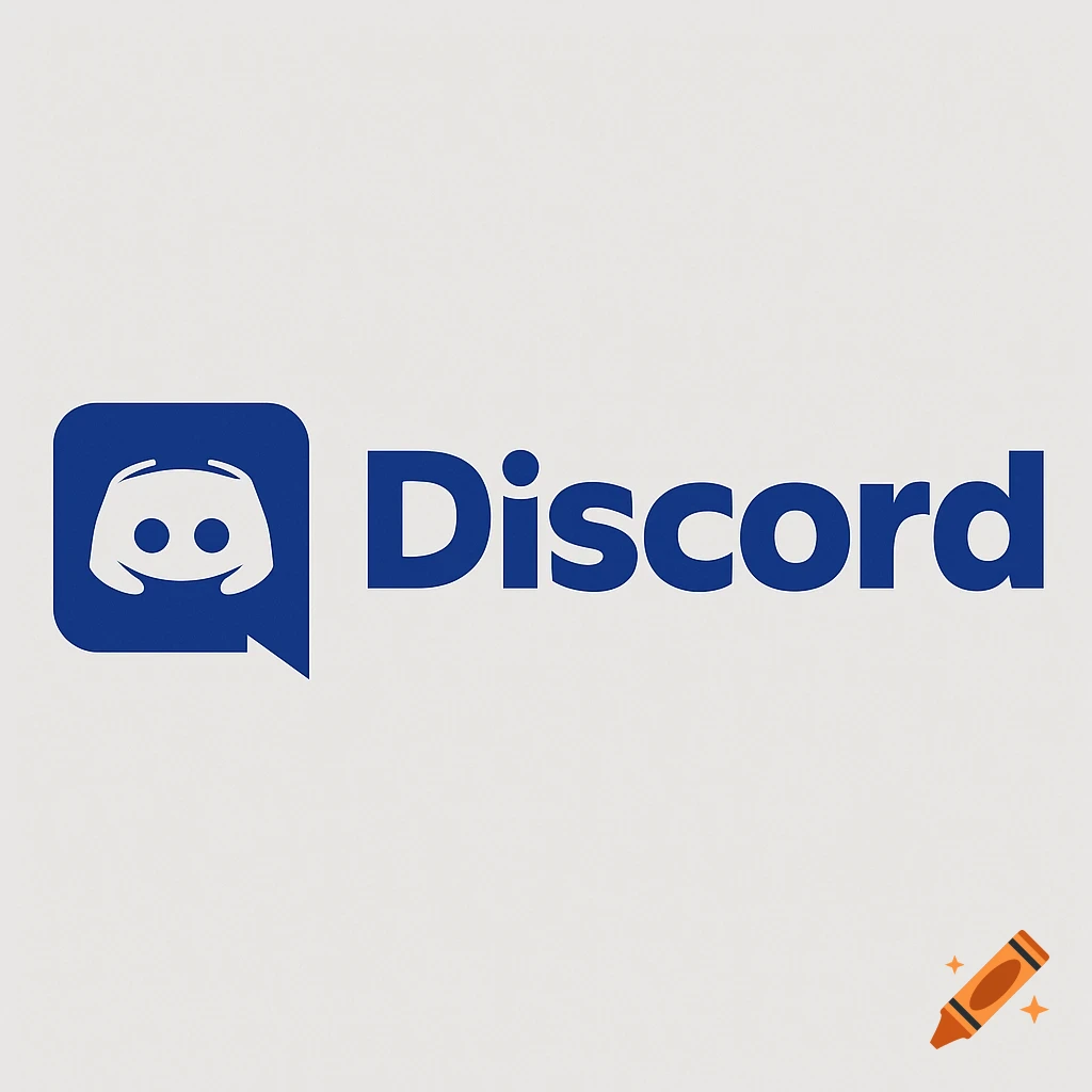 Discord logo and name in blue on a light background.
