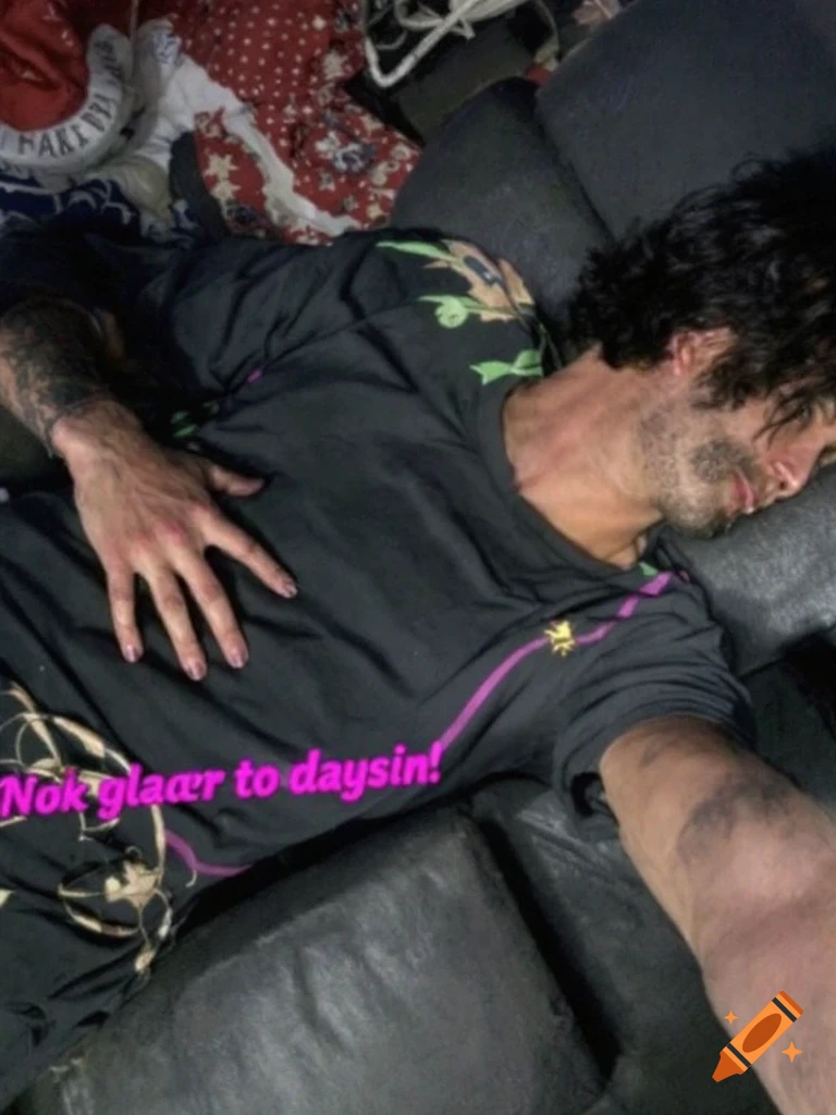 Person sleeping on a couch