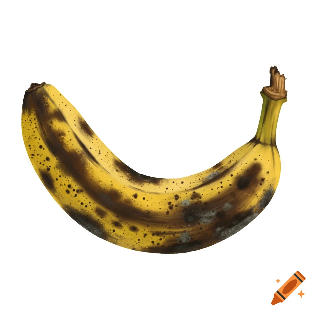 A rotten banana
