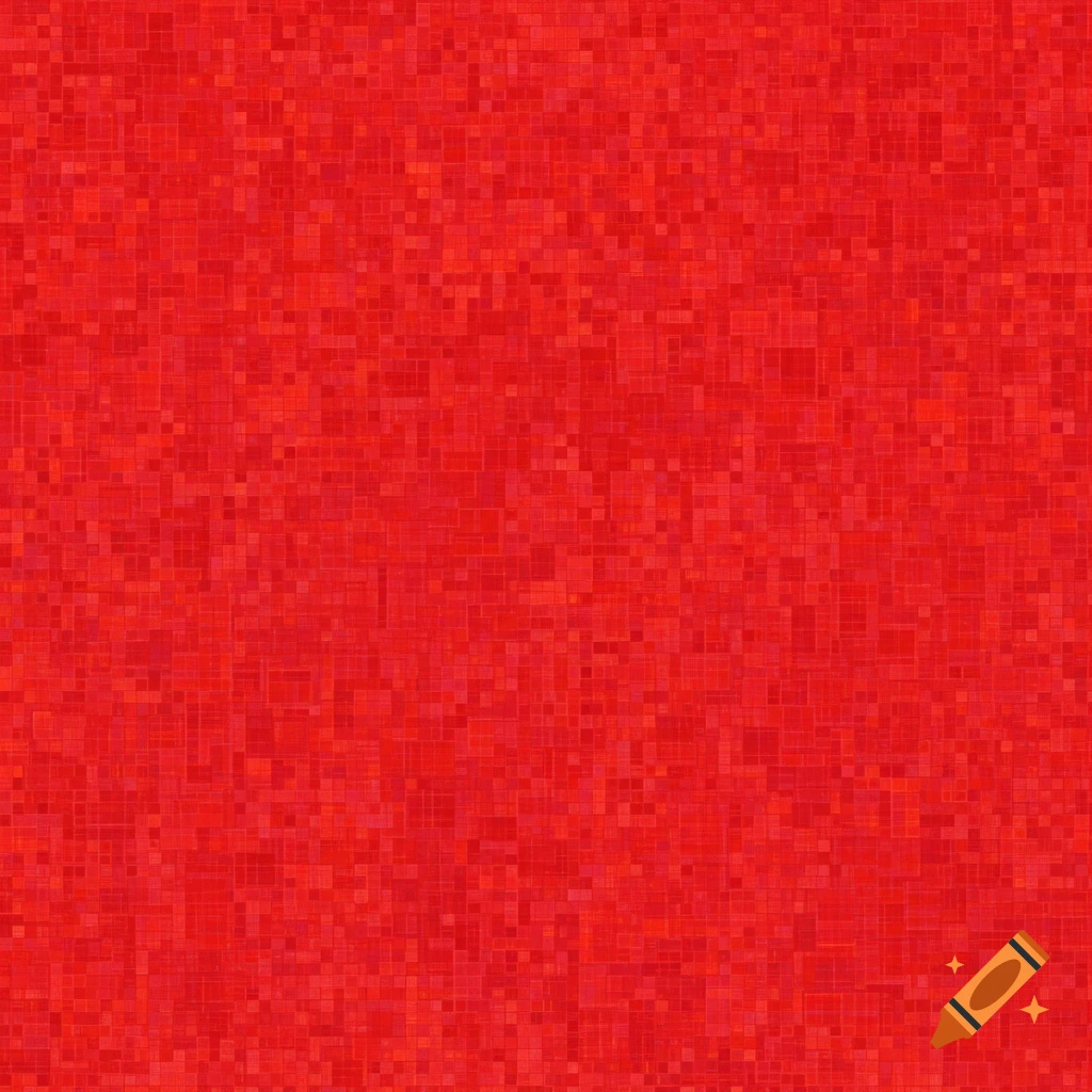A red pixelated texture or background.