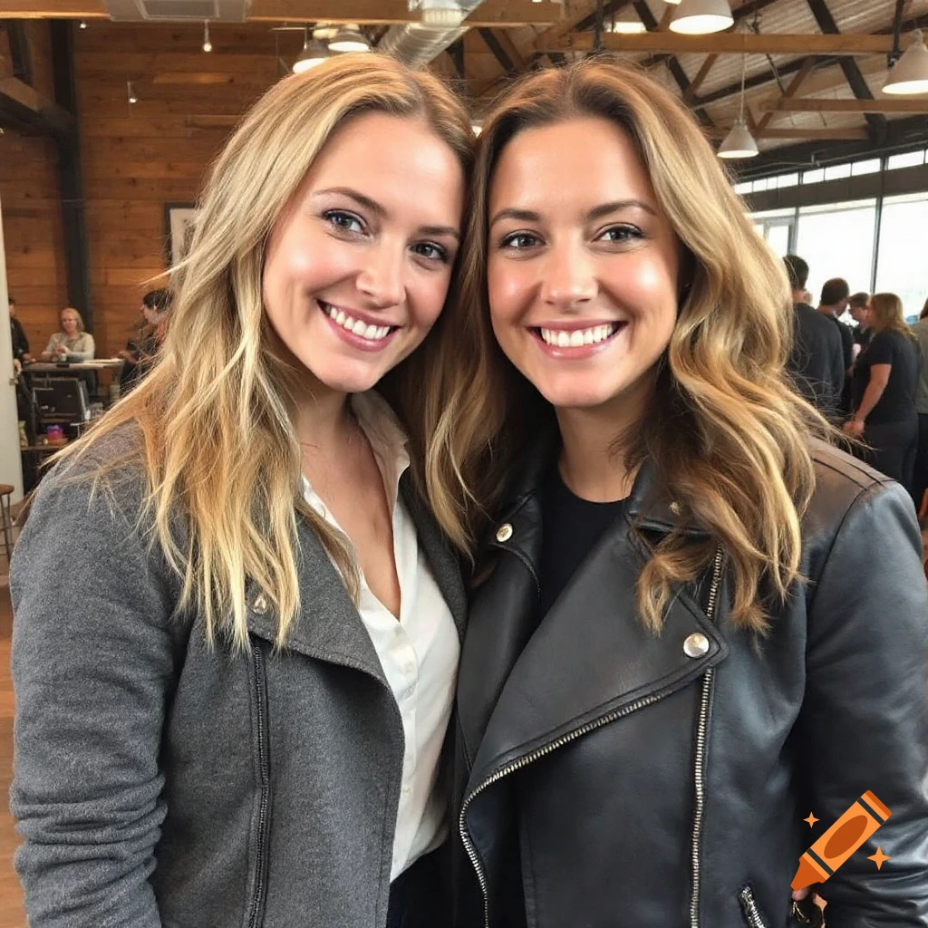 Two smiling women pose for a photo.