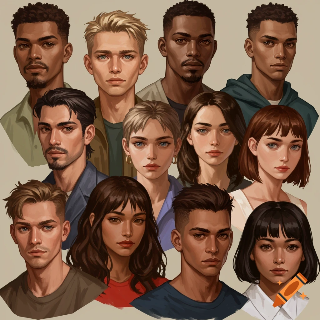 Multiple diverse portraits of men and women.